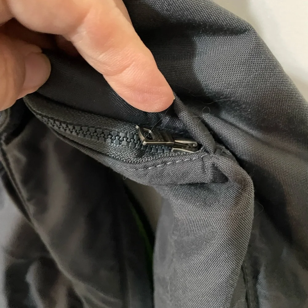 Vintage Banana Republic Full Zip Fleece Lined Gray Jacket side Vents Men’s M
